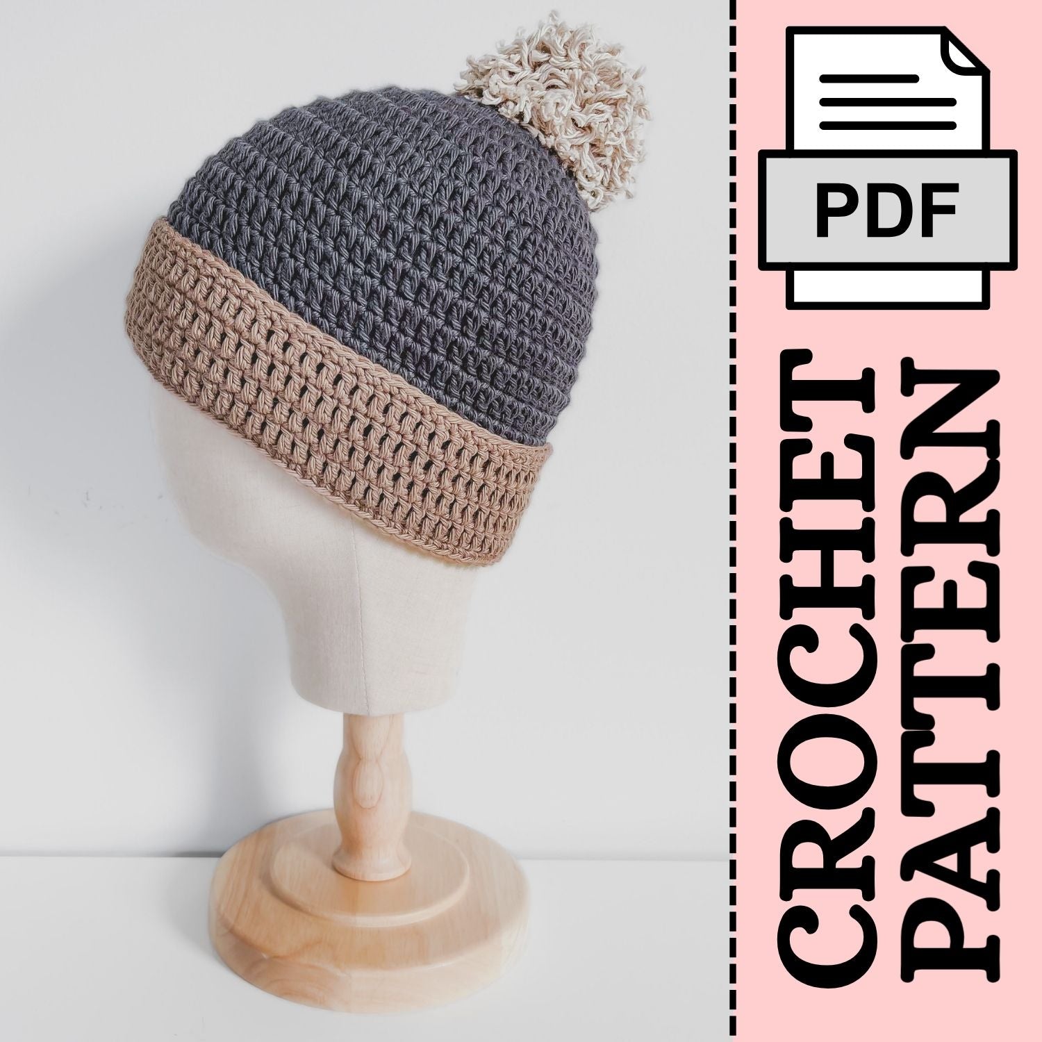 PDF Crochet Pattern - The Boulevard Beanie