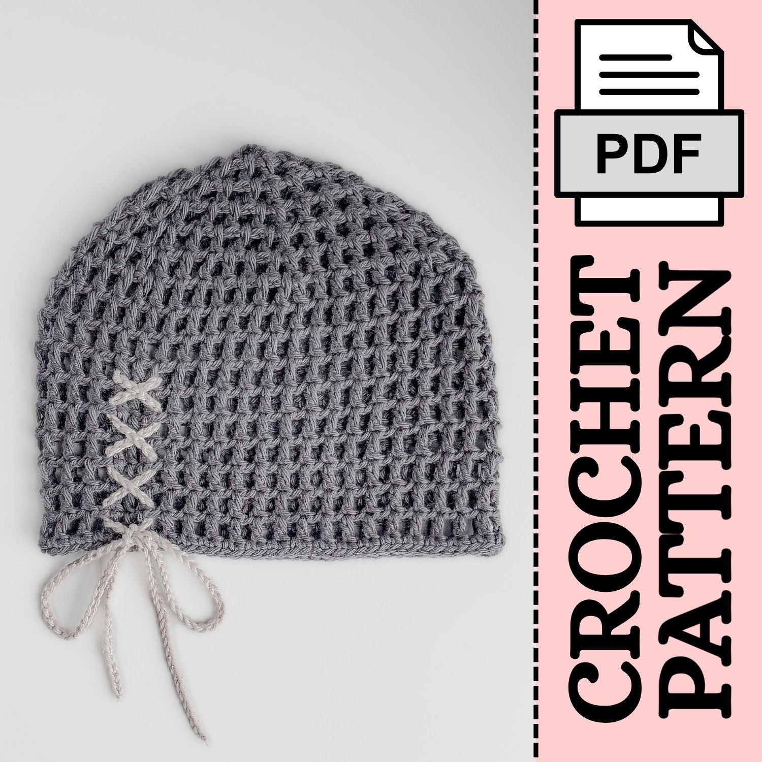 PDF Crochet Pattern - The 30-Minute Mesh Beanie